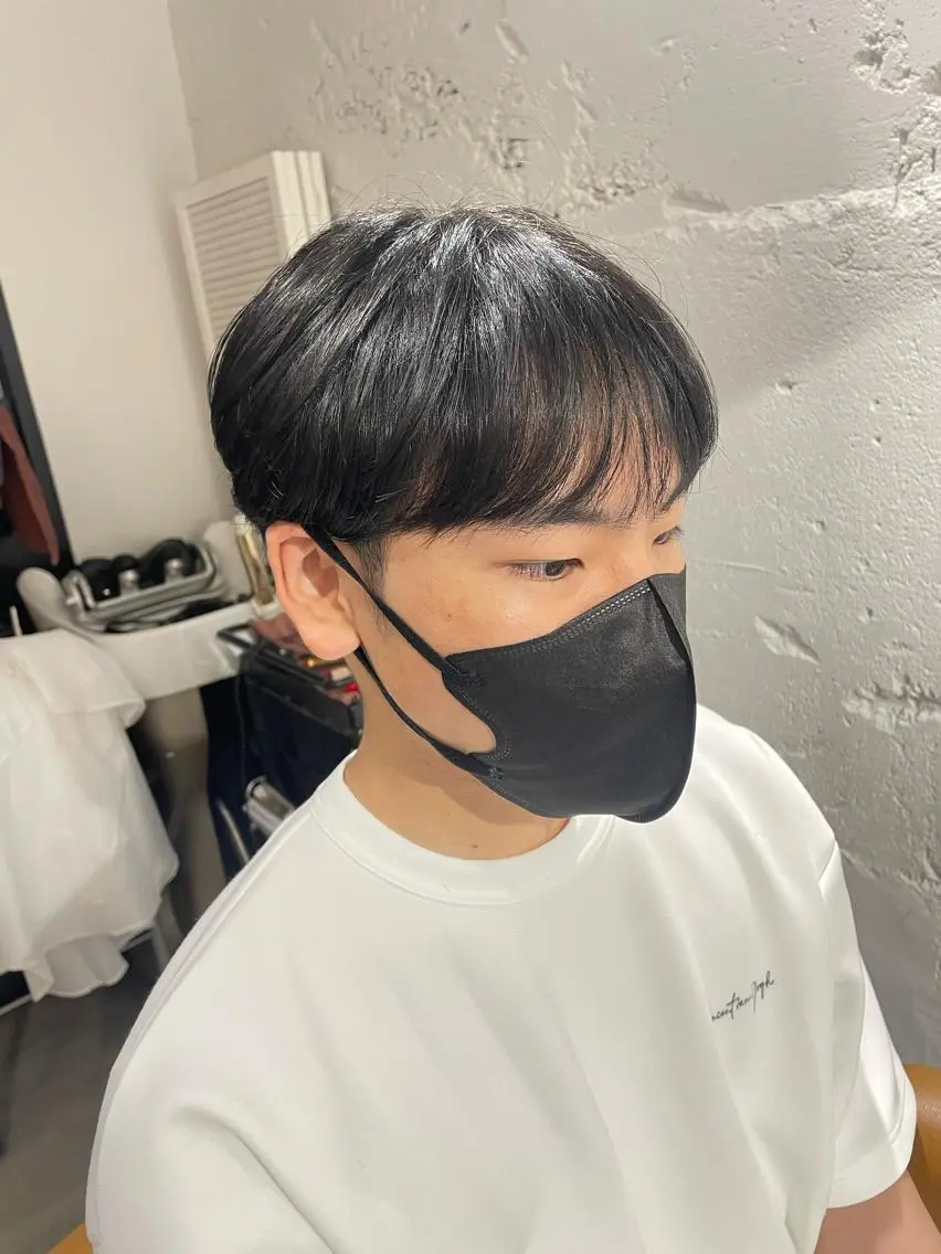 ショート メンズ マッシュ シースルーマッシュ カット key キーのヘアスタイル