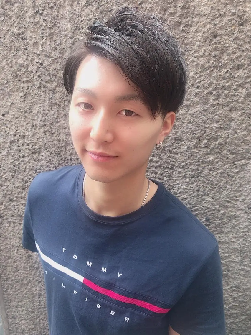 ショート カラー パーマ ヘアアレンジ メンズ カット ヘアカラー ちこ .のヘアスタイル
