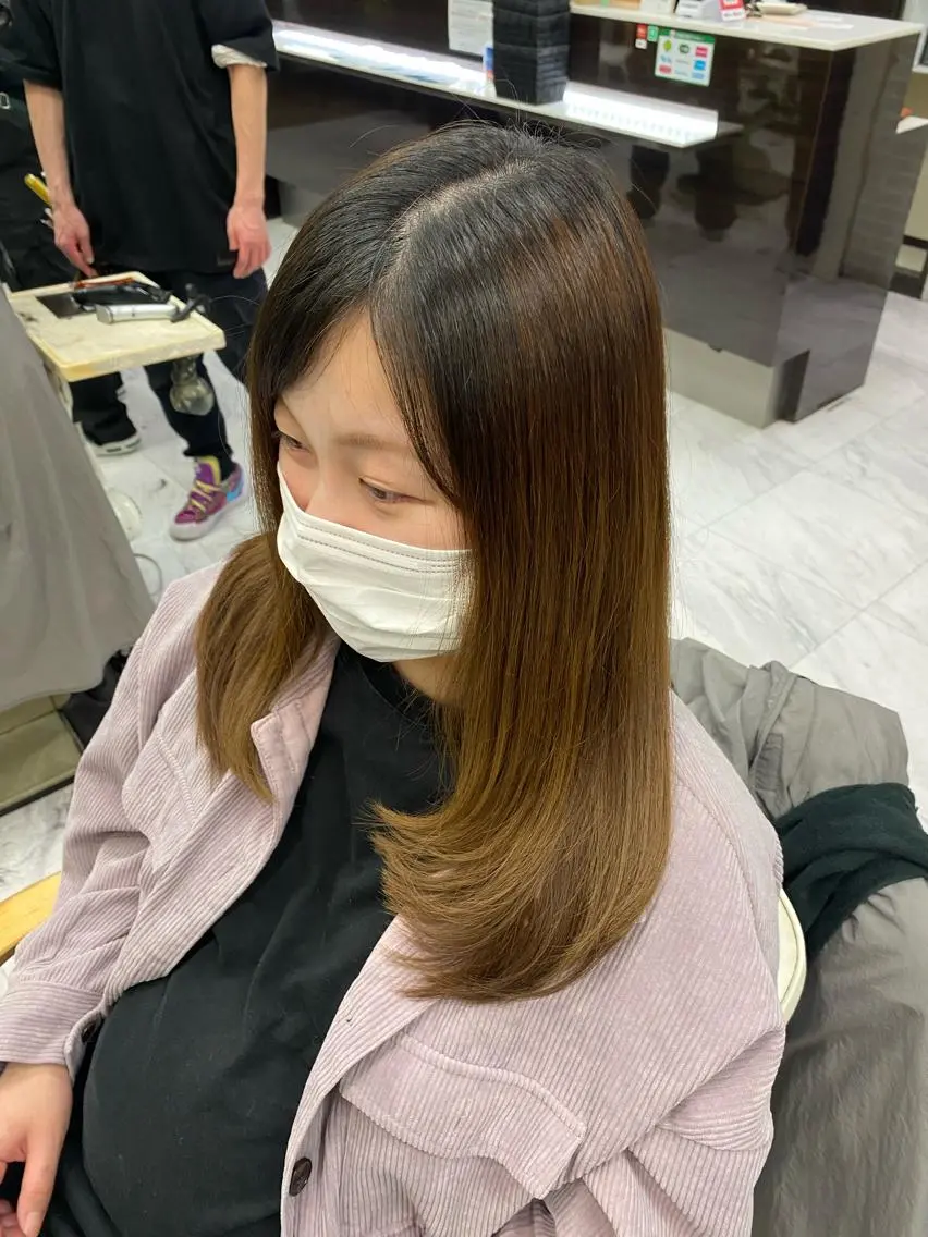 ロング レイヤーカット シャギー 目黒 碧人のヘアスタイル