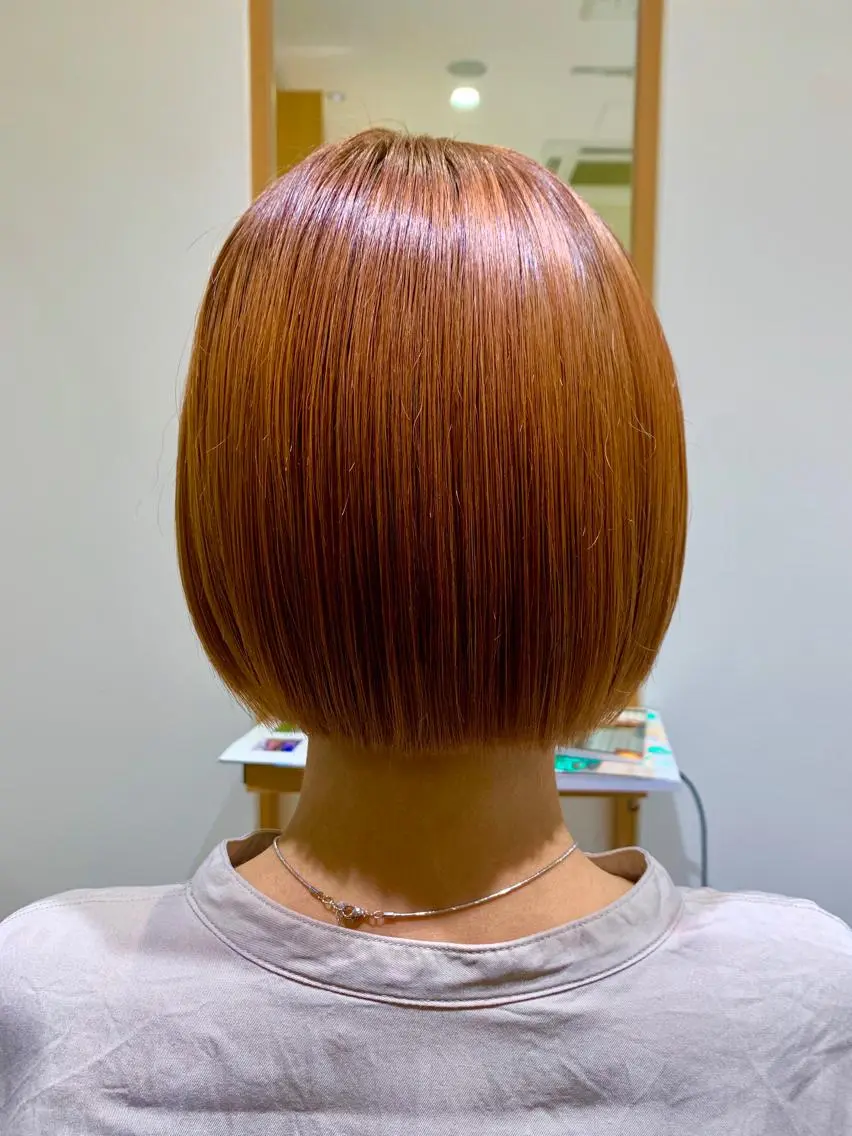 ショート カラー ベージュカラー オレンジ オレンジベージュ Hitotose代表 中島和樹のヘアスタイル