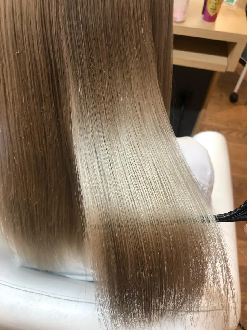 ロング ヘアカラー トリートメント テクニカルディレクタ ー葛西凌大のヘアスタイル