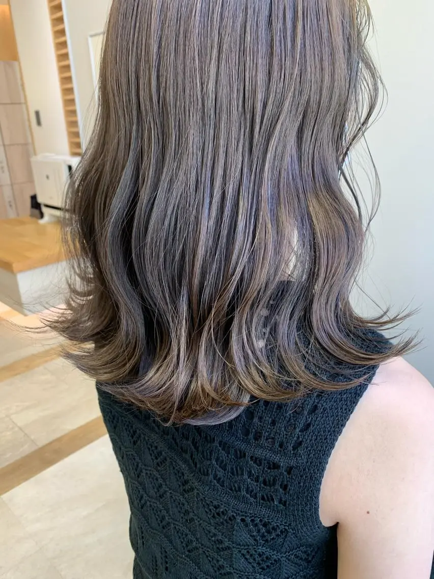 カラー グレージュ ヘアカラー フリーランス 美容師 cayocoのヘアスタイル