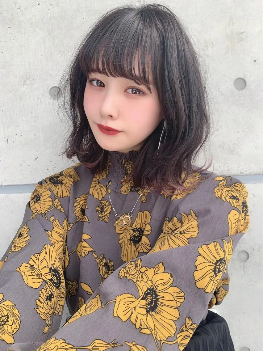 ミディアム カラー パーマ ヘアアレンジ 🎀愛されモテヘア♡ 梅澤夏基🎀のヘアスタイル