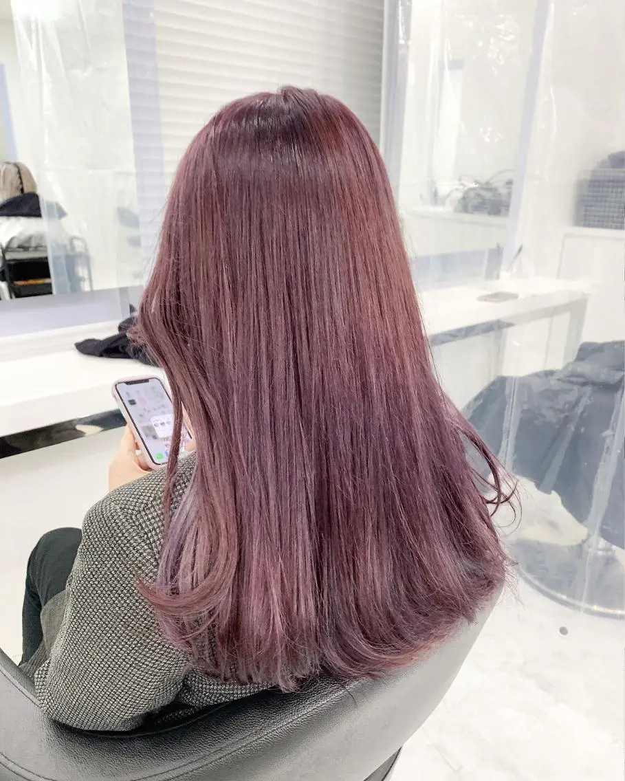 ロング カラー ヘアアレンジ ヘアカラー ピンク・ベージュ🩰 カラー🫧とらのヘアスタイル