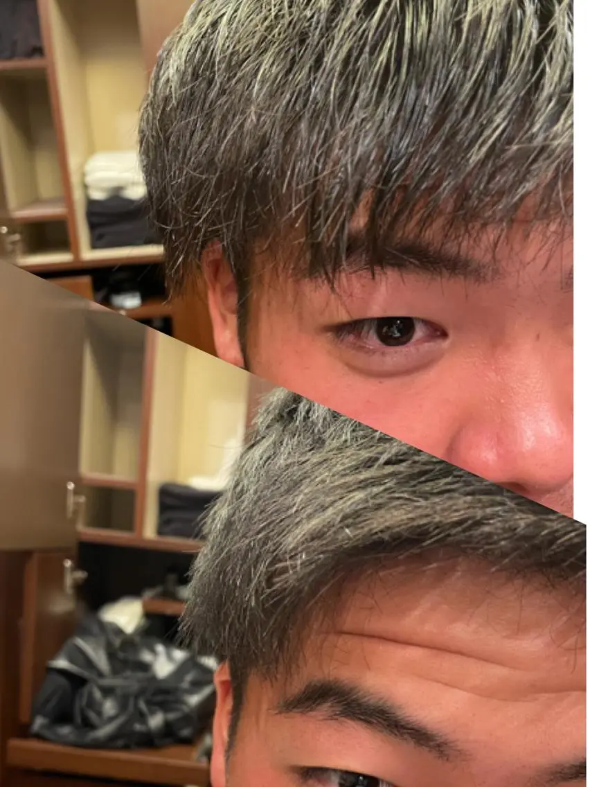 ショート パーマ メンズ ツーブロック カット指名No1漆原 聡のヘアスタイル