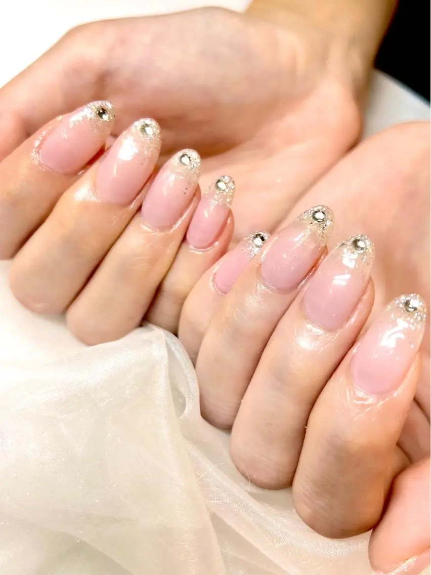 ネイル アートネイル オーロラネイル ジェルネイル 韓国ネイル ロングネイル ハンドネイル clover nailのネイルデザイン