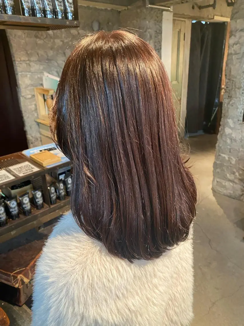 ミディアム カラー アッシュ お任せヘア☘️☘️ 及川渚のヘアスタイル