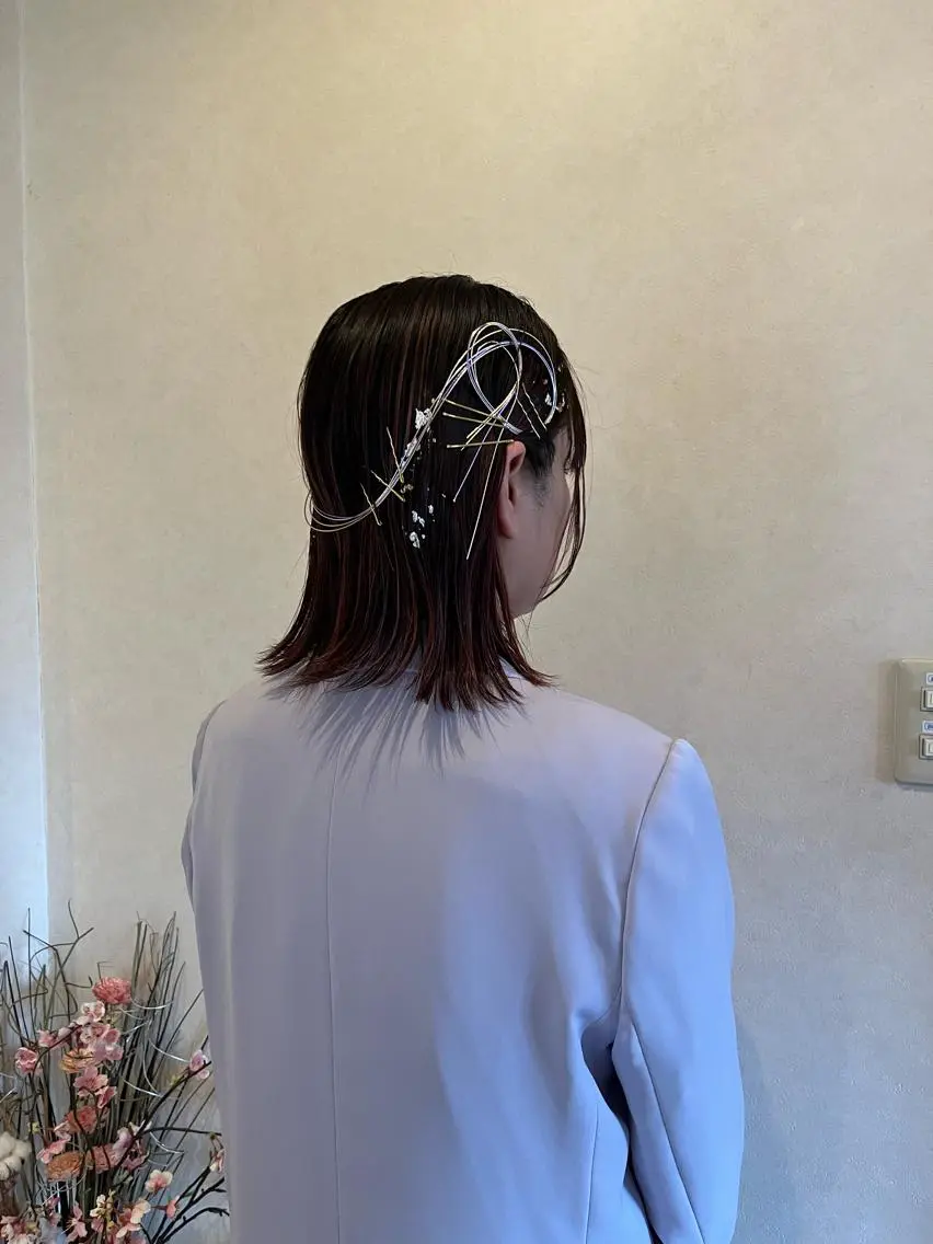 ヘアアレンジ 成人式 結婚式・ブライダル 卒業式のヘアスタイル 💠つたふうか/ 韓国/メンズヘア💠のヘアスタイル
