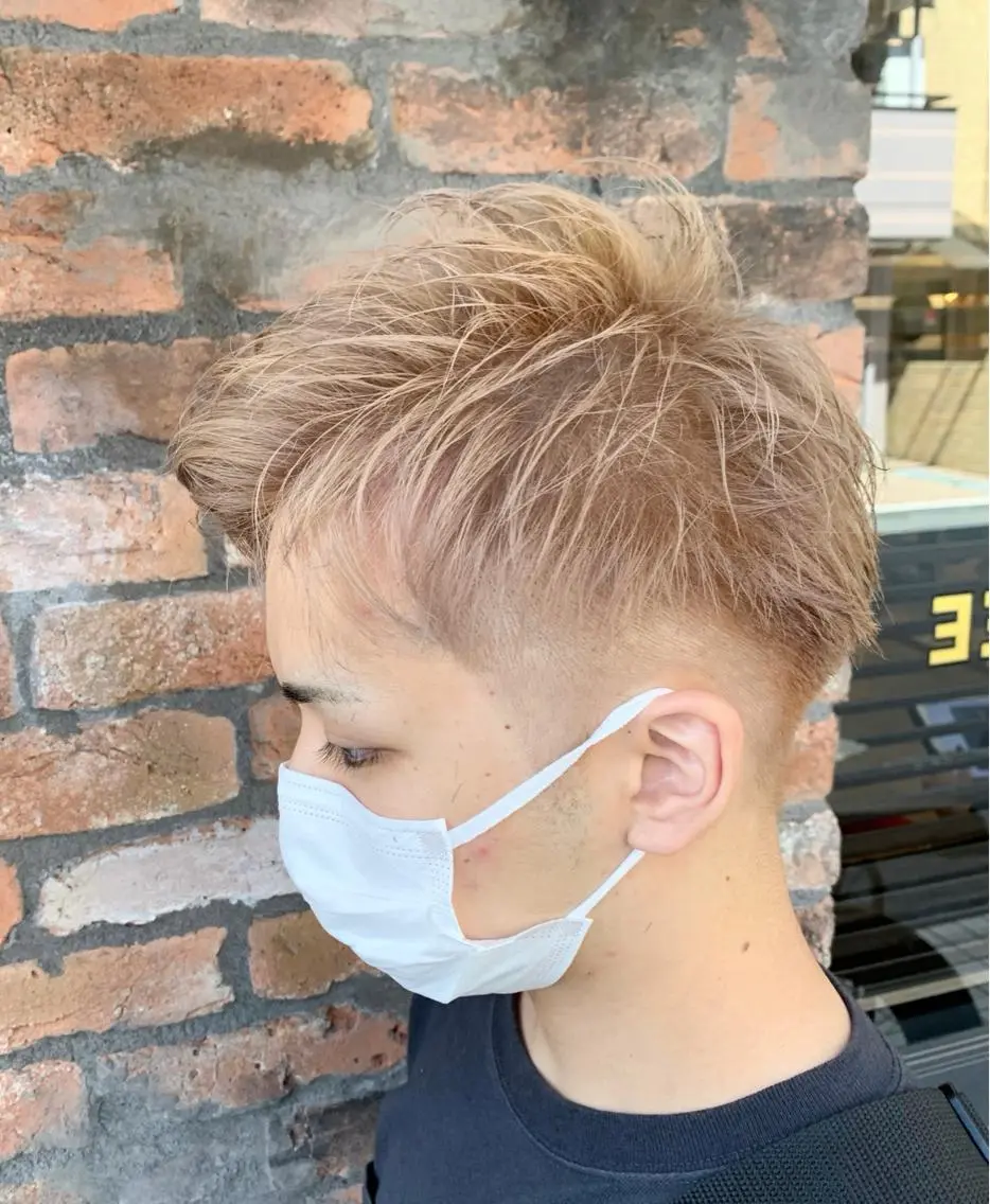 ショート カラー メンズ ヘアカラー 園田 将士のヘアスタイル