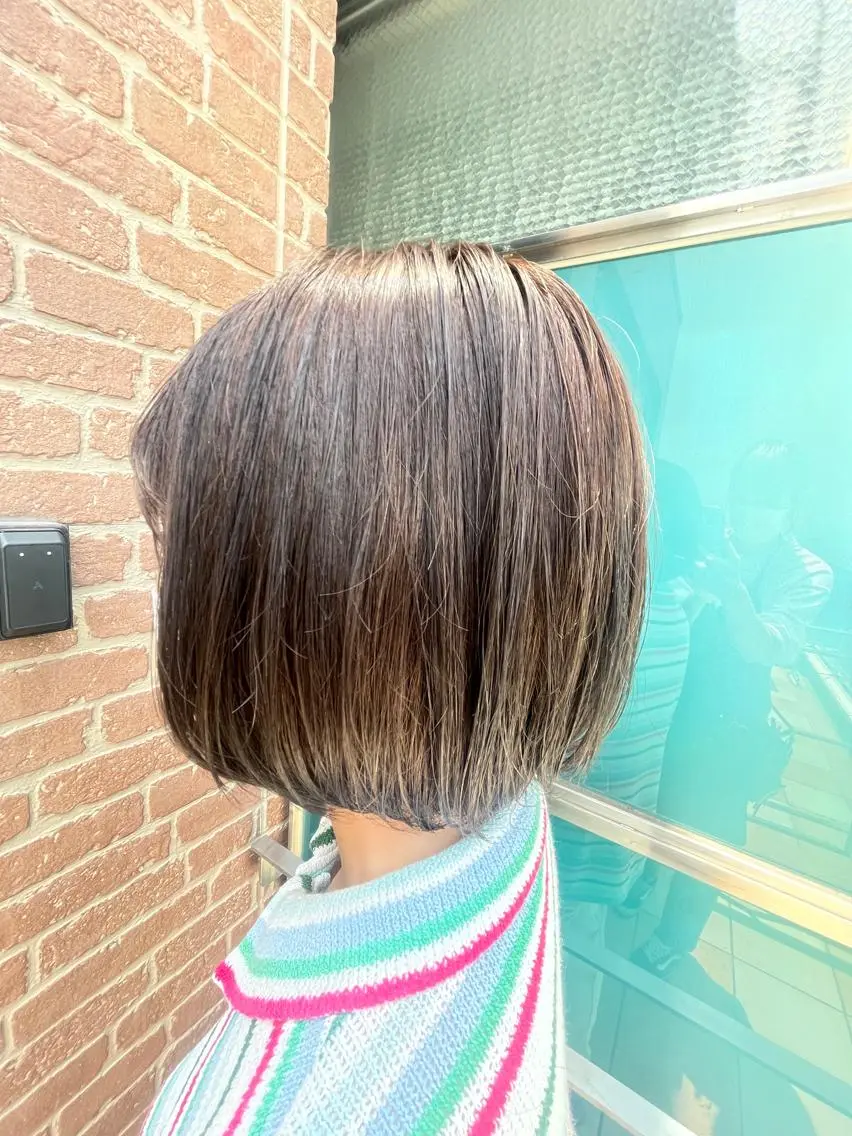セミロング カラー パーマ ヘアアレンジ メンズ キッズ ネイル マツエク・マツパ アイブロウ メンズブリーチ メンズハイライト メンズインナーカラー メンズ韓国風 ブリーチ 久木原 ゆりのヘアスタイル