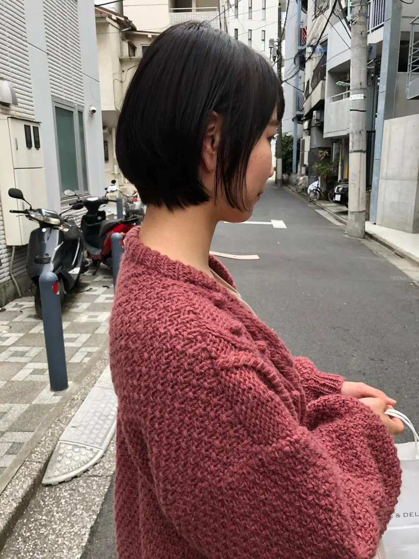 ショート 切りっぱなしボブ ボブ 外国人風カラー ハイライト レイヤーカット ショート職人 美容師【KENTA】のヘアスタイル