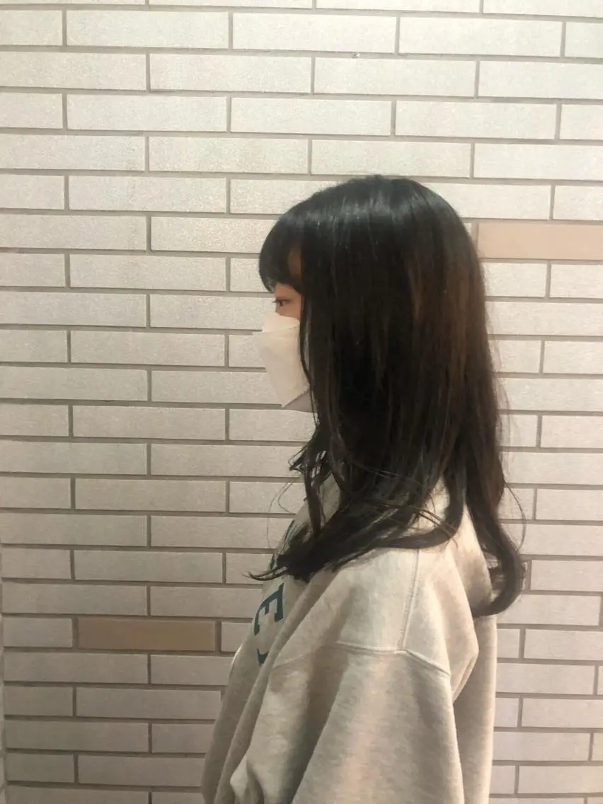 ミディアム ボブ ハイライト 学生 韓国風ヘア 中村 よしひでのヘアスタイル