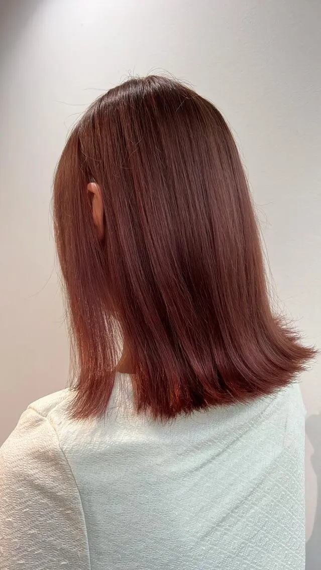 ミディアム カラー 大人ボブと似合 わせカラー/馬場 翼のヘアスタイル