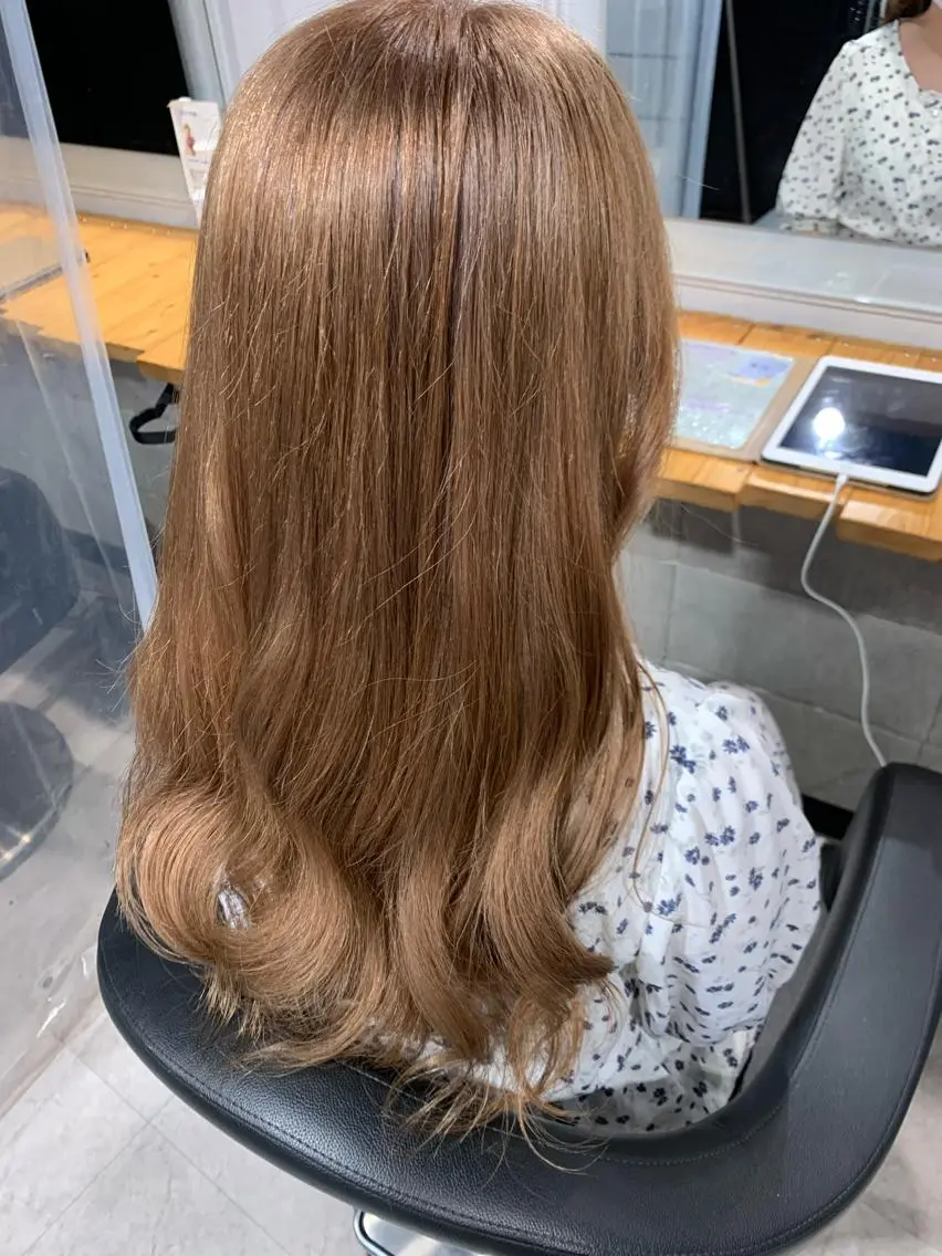 ロング カラー ヘアアレンジ ayaka 🍨のマツエク・マツパデザイン