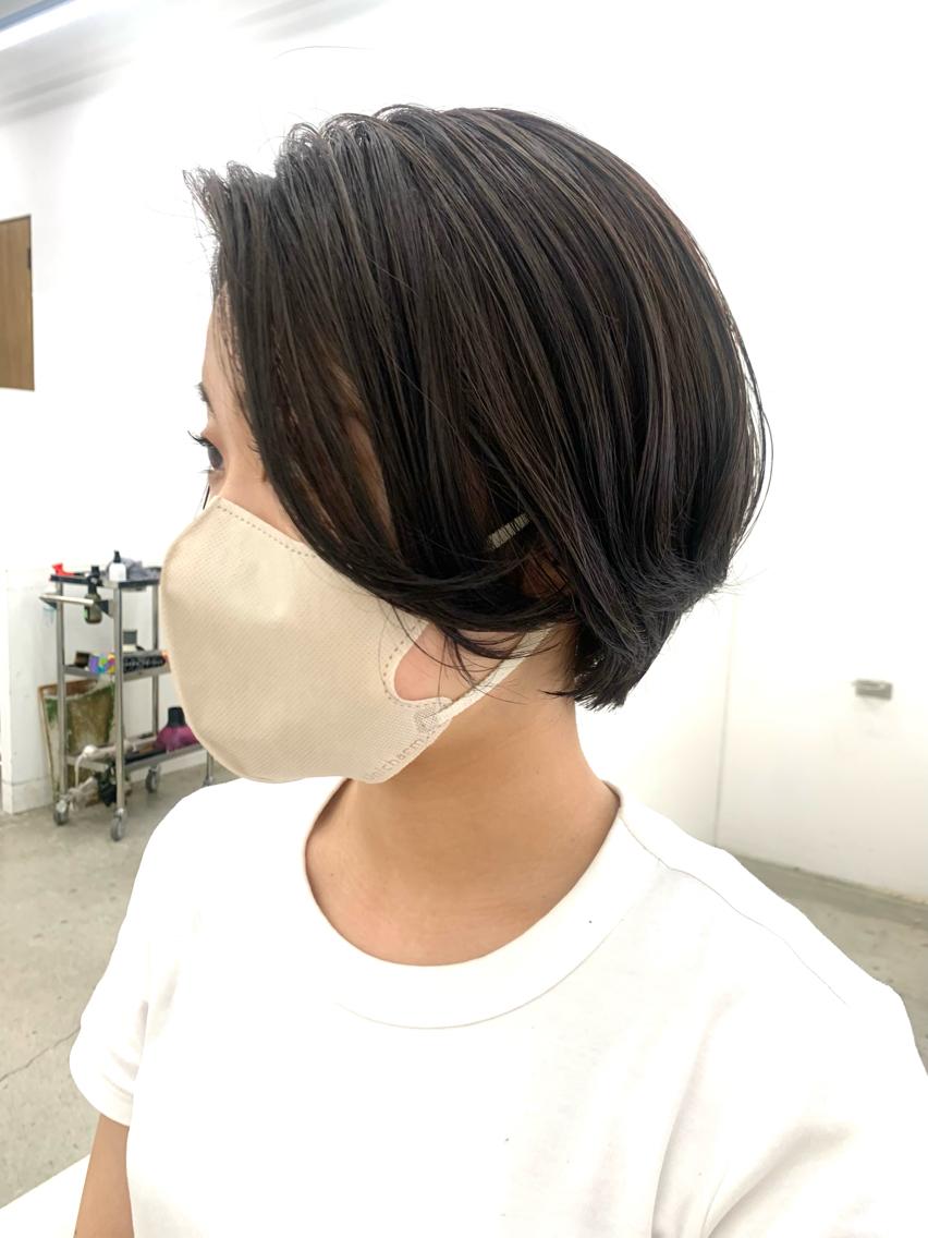 ショート アッシュ ショートヘア co-kyu コキュウのヘアスタイル
