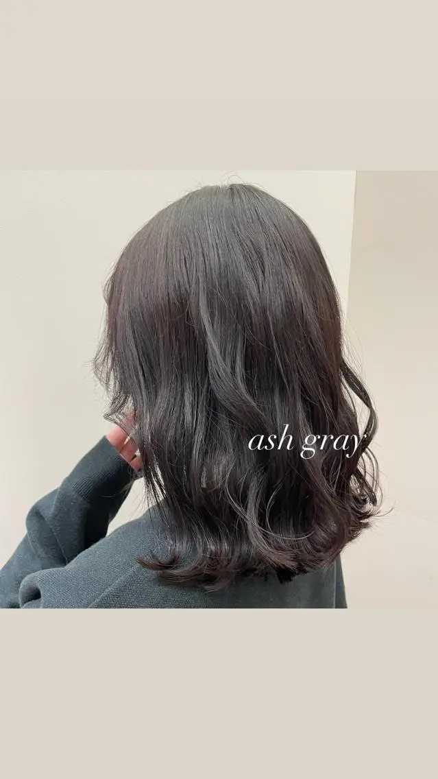 ミディアム カラー 似合わせカット/ 青竹真璃亜のヘアスタイル