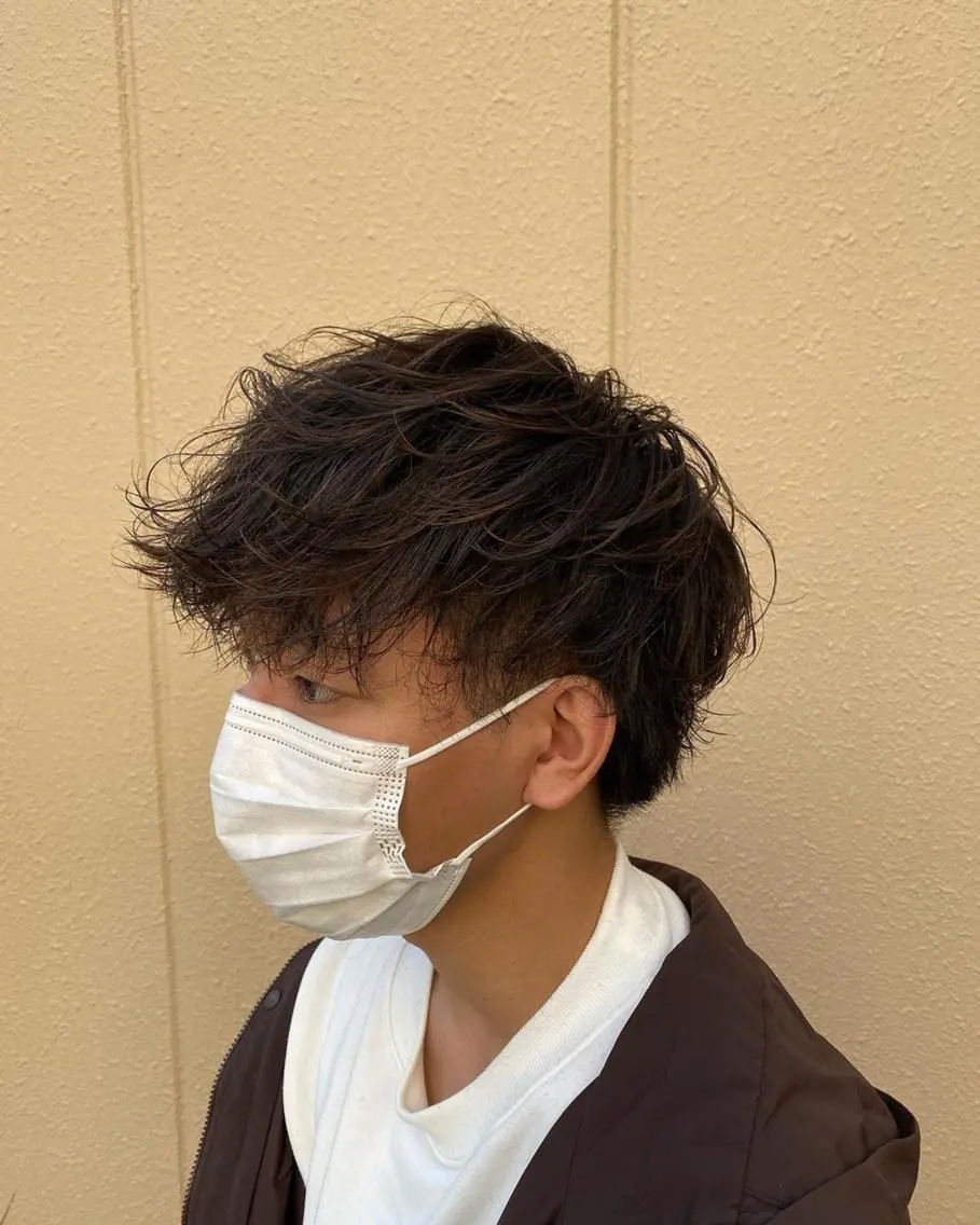カラー パーマ ヘアアレンジ メンズ キッズ ネイル マツエク・マツパ センターパート マッシュ メンズパーマ メンズショート メンズベリーショート Saffyハリウッド トリートメント◎のヘアスタイル