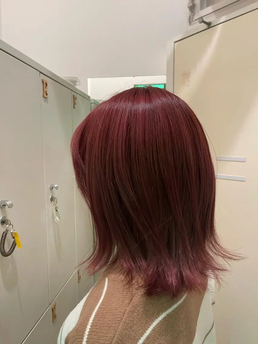 ミディアム カラー ブリーチ ブリーチなしカラー カット ヘアカラー エクステ/ハイトーン /レイヤーカットのヘアスタイル