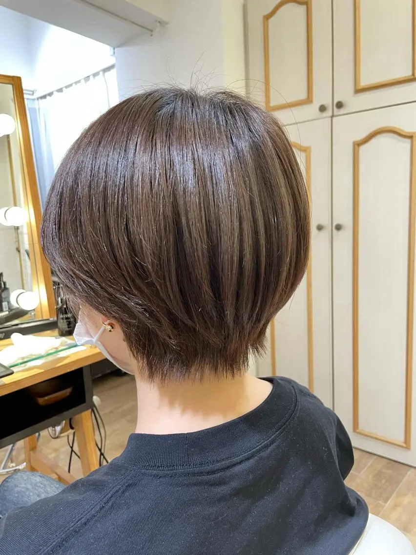 ショート ショートヘア カット 縮毛矯正 トリートメント ✨カラー支持No.1 🧸ワキ カナコ🧸のヘアスタイル