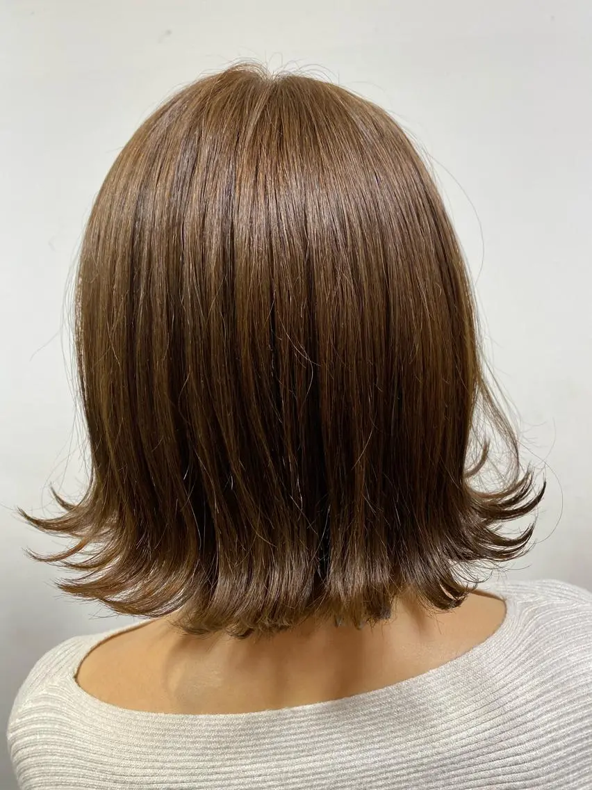 ミディアム 💜髪質改善/ 艶カラー/ミナ🩷のヘアスタイル