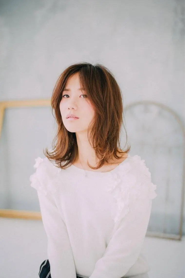 ミディアム パーマ カット ヘアカラー トリートメント 【店長】木内 千晶のヘアスタイル