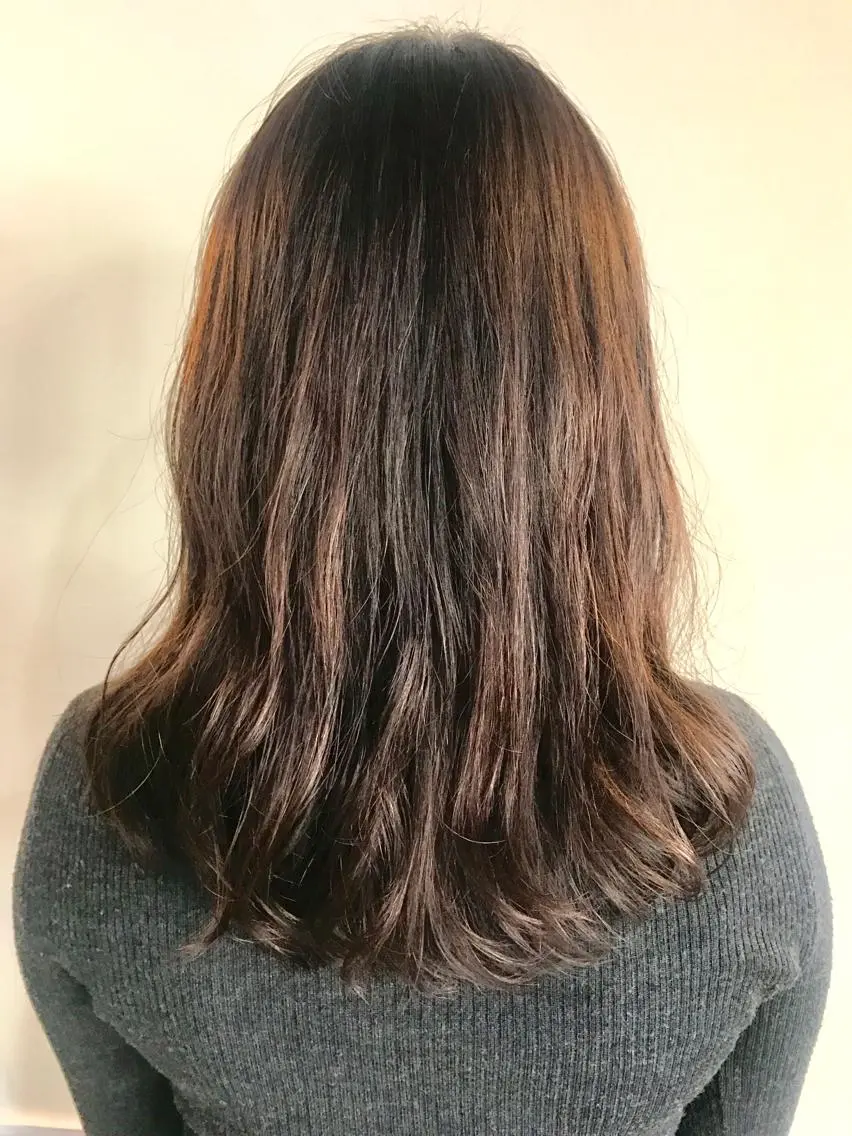 セミロング セミロングパーマ 女性専用サロン 【中崎町】ゆきみのヘアスタイル