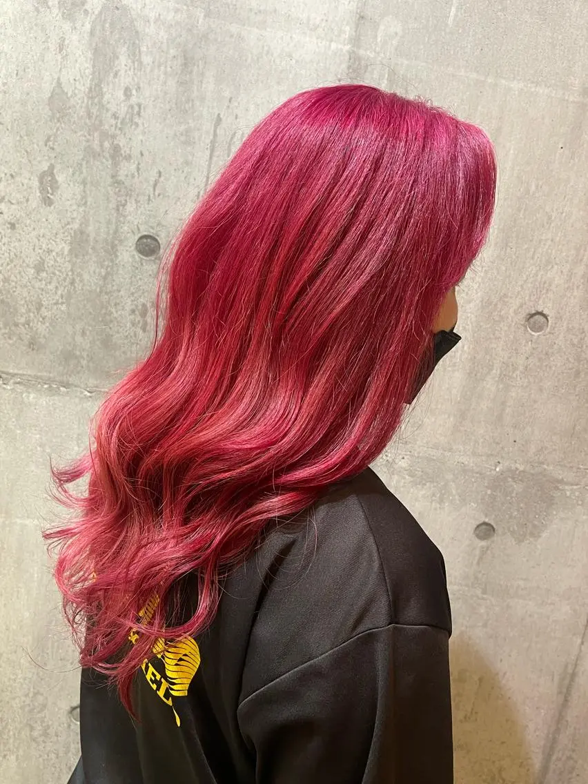 ロング カラー art-Lago 宮司のヘアスタイル
