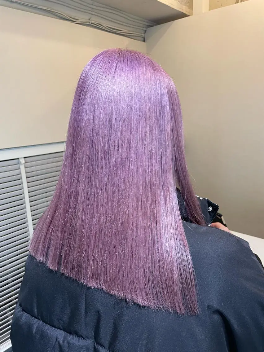 セミロング ヘアカラー トリートメント 韓国レイヤー🇰🇷 美髪縮毛矯正🫧拓海のヘアスタイル