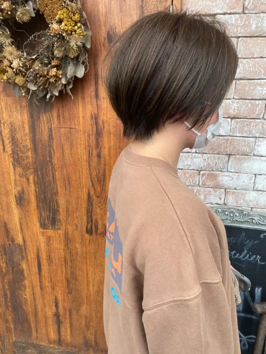 ショート カラー ショートヘア カット ヘアカラー トリートメント 【浜松・豊橋】 ニシモトのヘアスタイル