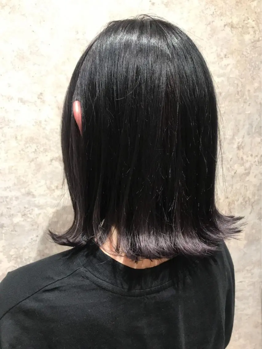 ミディアム カラー ダークグレー 🫟Blanco🫟 Color&Careのヘアスタイル
