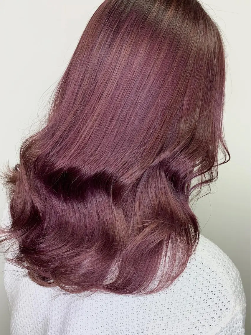 ロング レイヤー/艶髪カラー 森本くるみのヘアスタイル