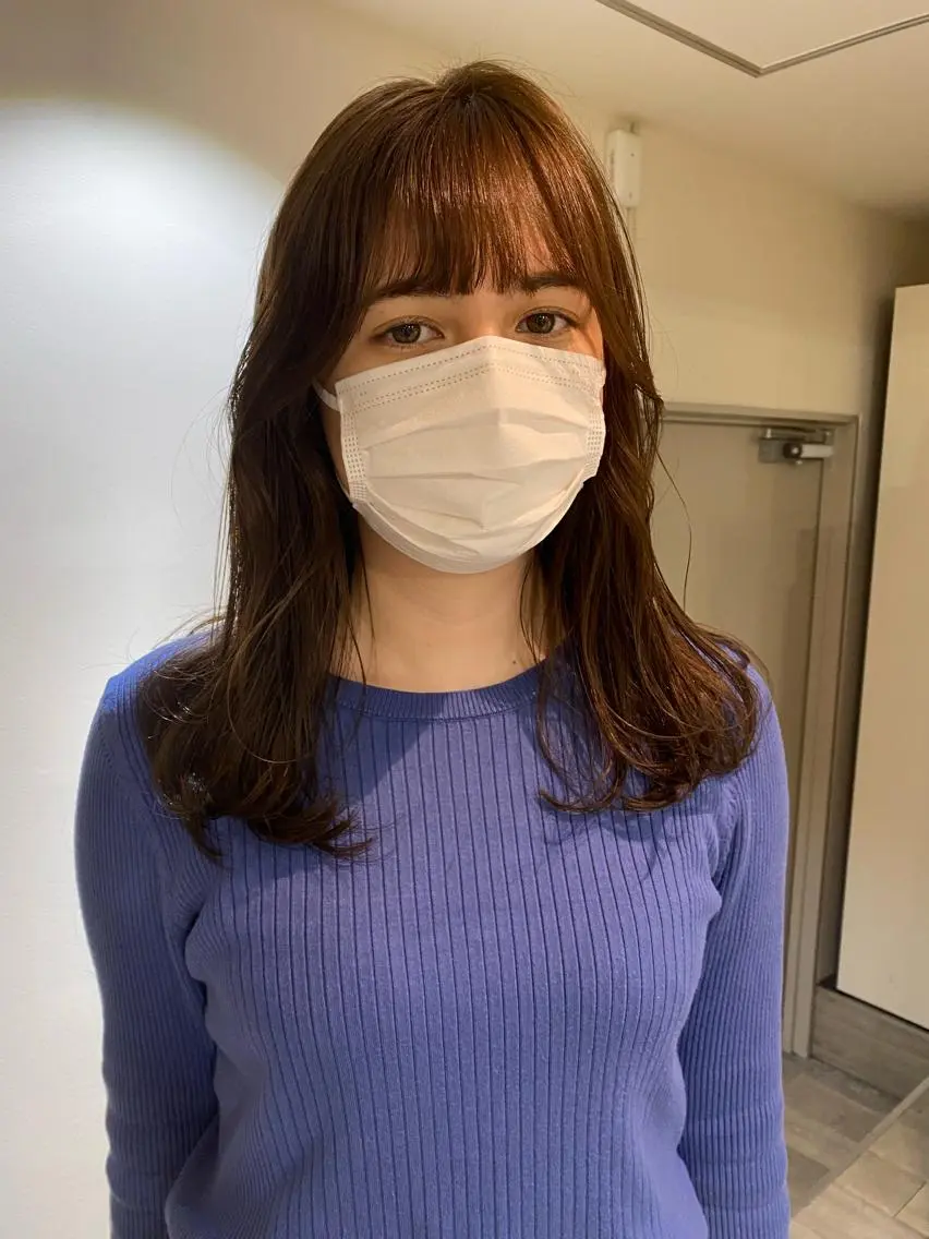 セミロング maeda yumiのヘアスタイル