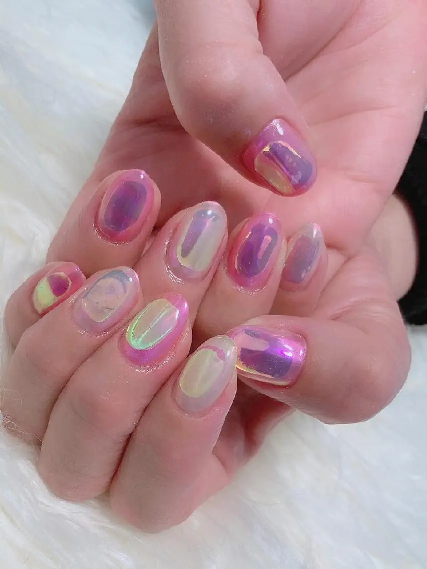 ネイル 氷ネイル・うるうるネイル . MAKI NAILのネイルデザイン