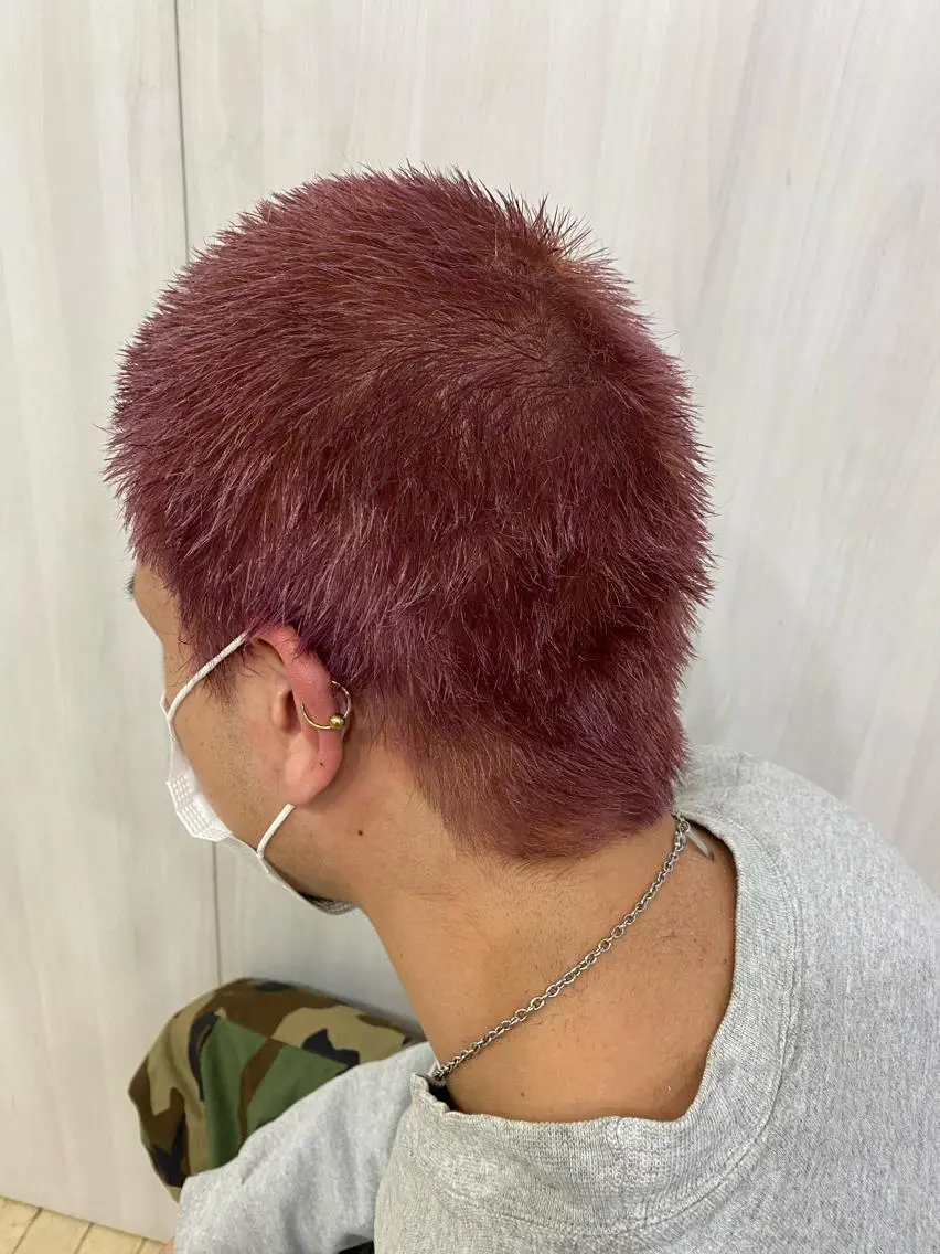 ショート カラー メンズ 🌈ブリーチ コーンロウ🌈ENOのヘアスタイル