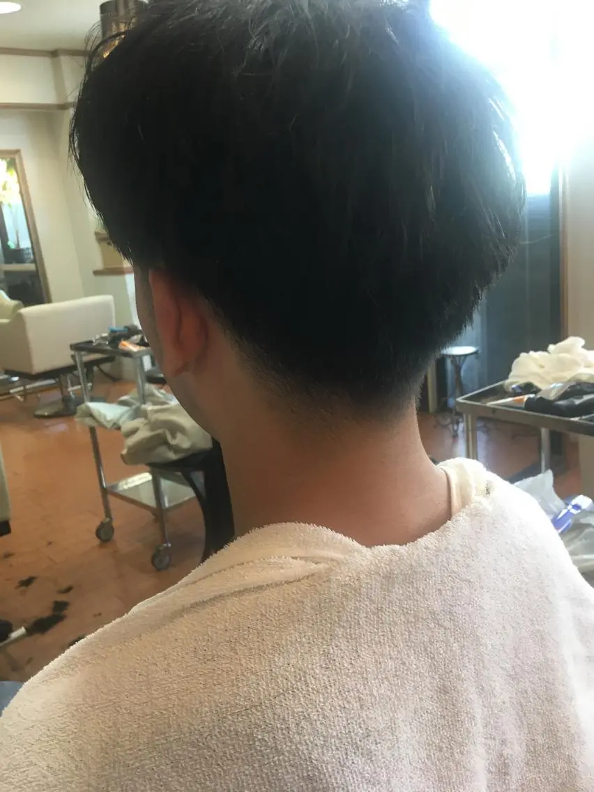 ショート カラー パーマ ヘアアレンジ メンズ カット men's特化　石井 貴章のヘアスタイル