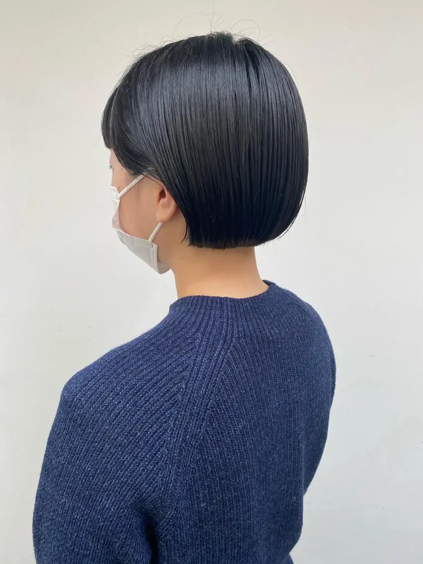 ショート カラー ボブ tonari 梅田、中崎町のヘアスタイル