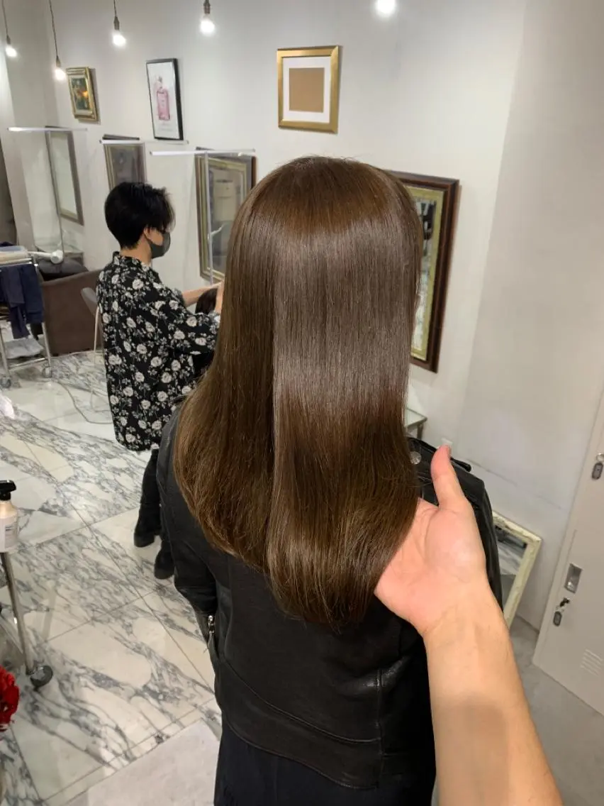 セミロング エクステ(レミー毛) NINEのヘアスタイル