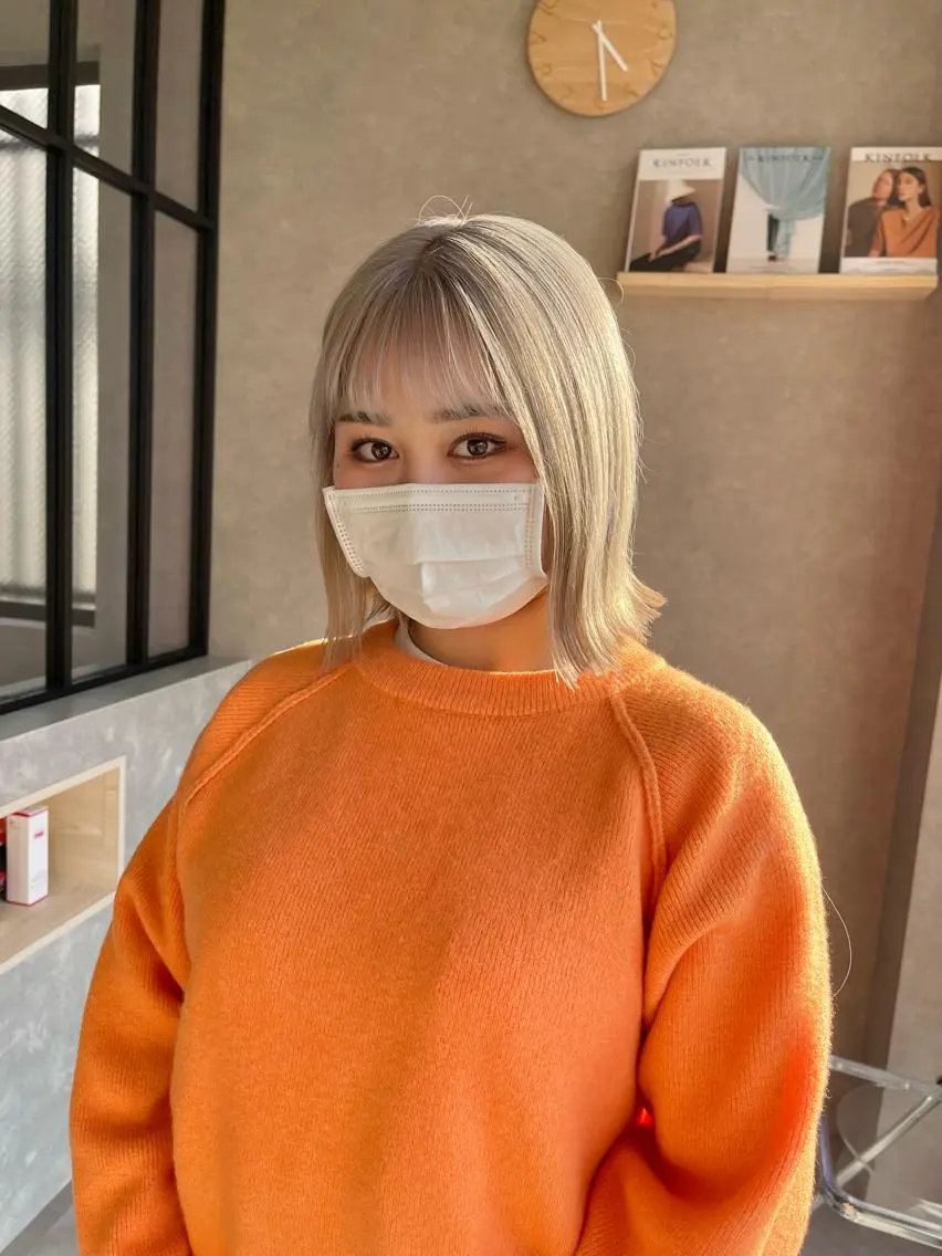 ミディアム カラー 一ノ瀬 暁のヘアスタイル