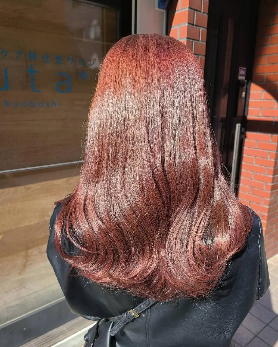 カラー ロング ブリーチ ブリーチなしカラー ローズカラー カット ヘアカラー トリートメント 【ネウィ天王寺 】seiyaのヘアスタイル