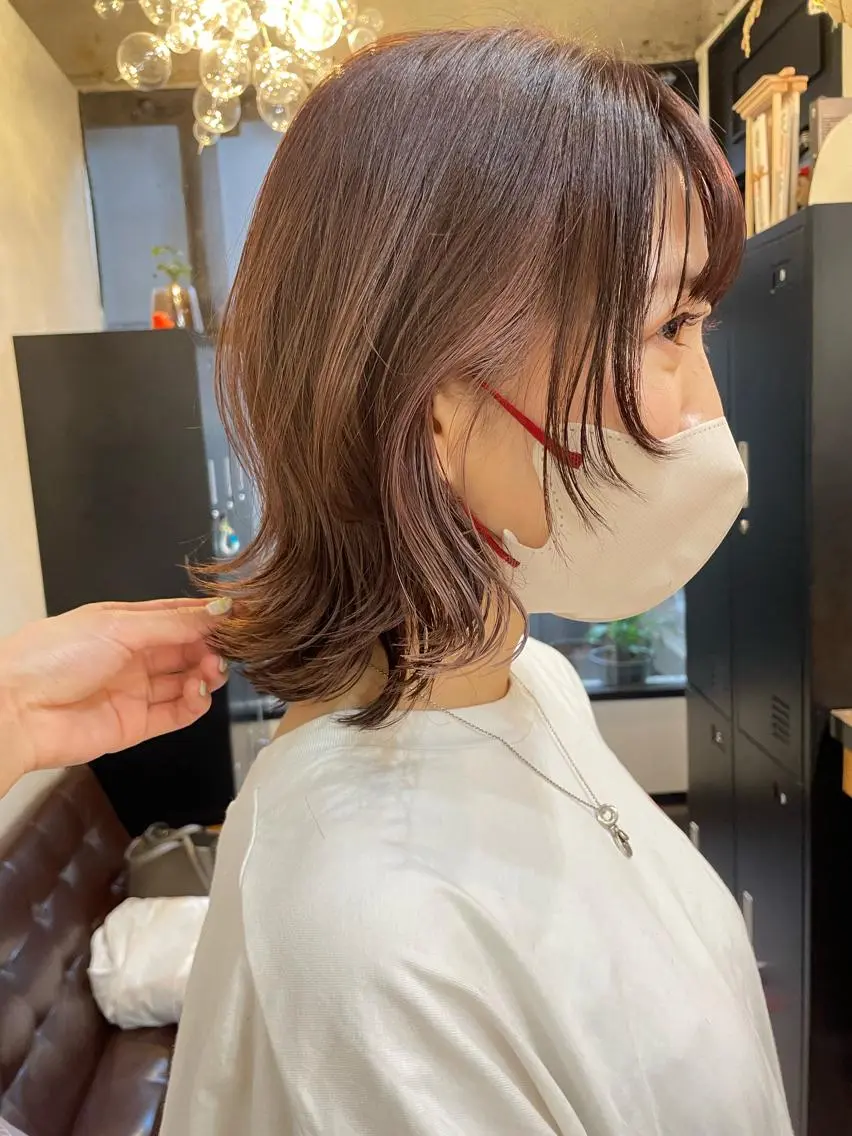 ミディアム カラー ヘアアレンジ layer cut 店長/MIKUのその他イメージ