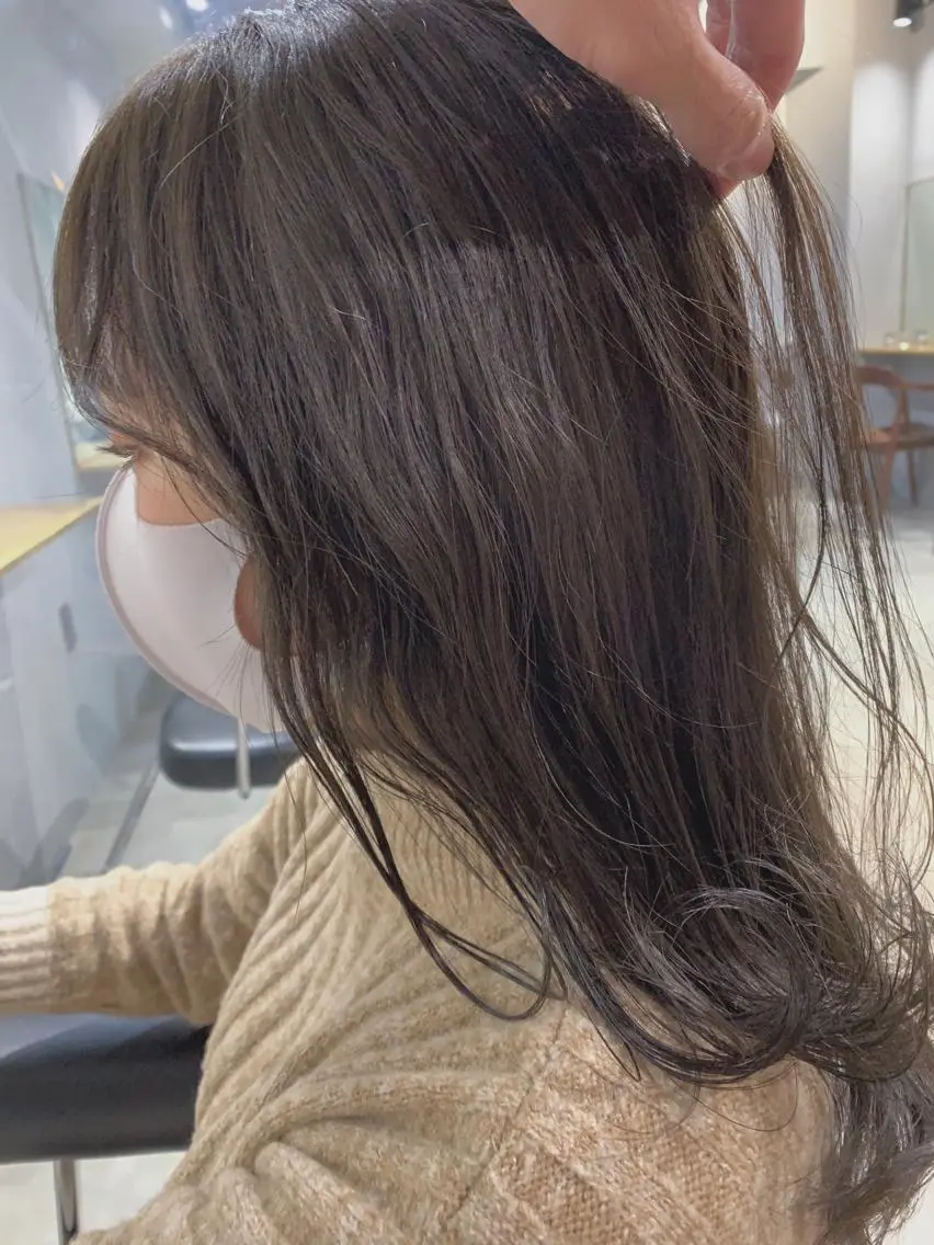 ロング カラー パーマ ボブパーマコテ巻き風 パーマNo1深江秀平のヘアスタイル