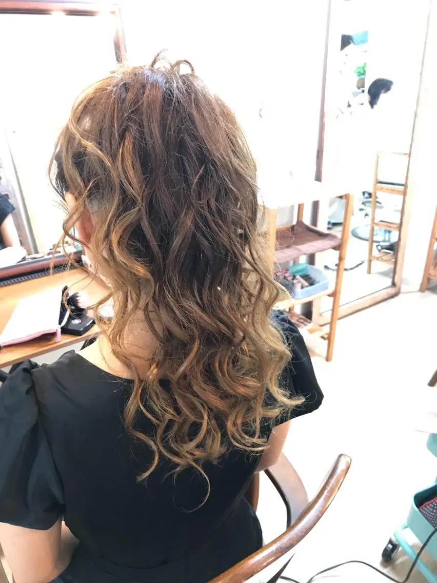 ロング ヘアアレンジ 早朝✨ヘアセット 着付け/清水玲歌のヘアスタイル