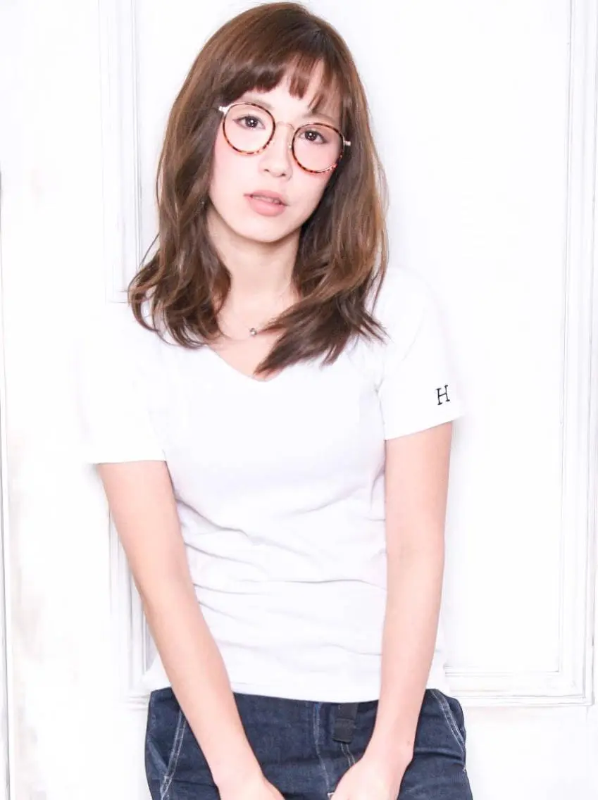 ミディアム きよかず キヨカズのヘアスタイル