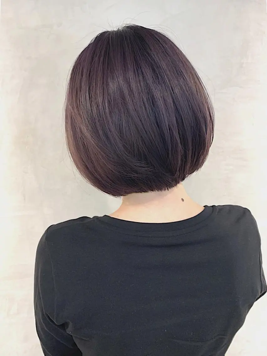 ショート ボブ カット ヘアカラー トリートメント 中野 篤史のヘアスタイル