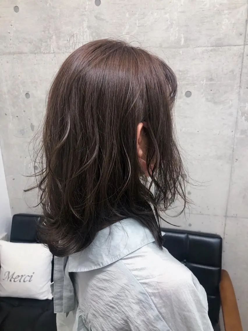 セミロング カット ヘアカラー トリートメント MeL 横浜/ MIHOのヘアスタイル