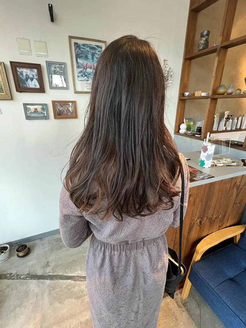 ロング カラー パーマ インナーカラー カット パーマ トリートメント 松永 真弥のヘアスタイル
