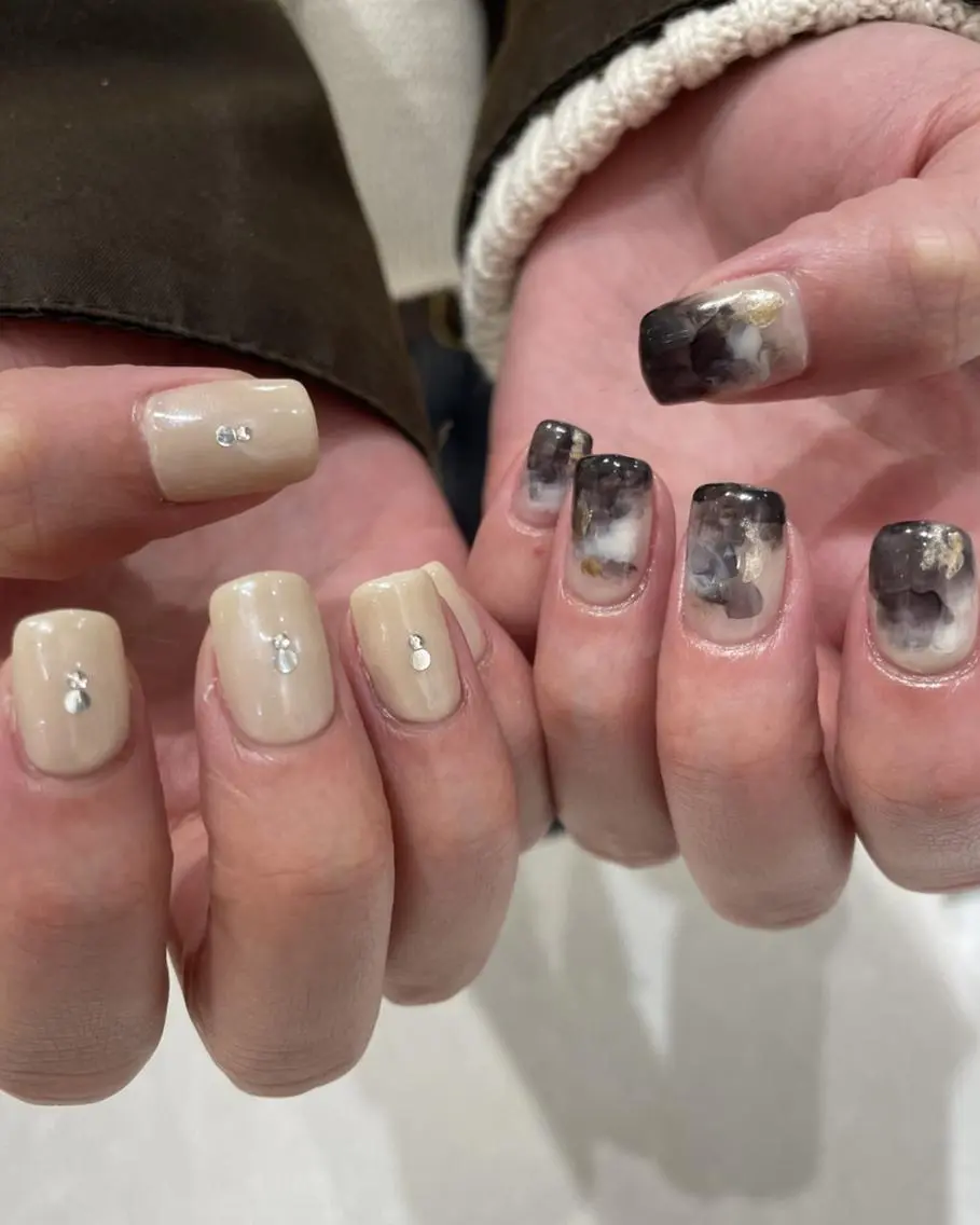 ショート ハンドネイル ネイルサロン Noëlのネイルデザイン