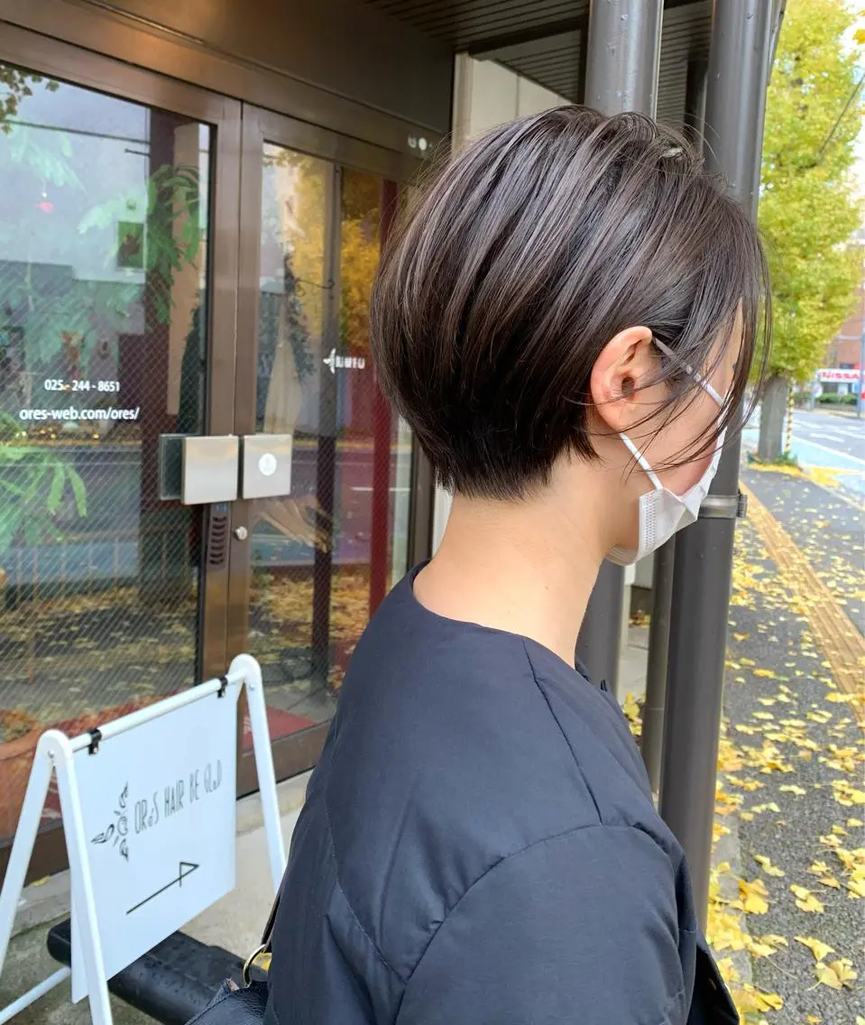 ショート カラー グレージュ ショートヘア 宮嶋 勇輔のヘアスタイル