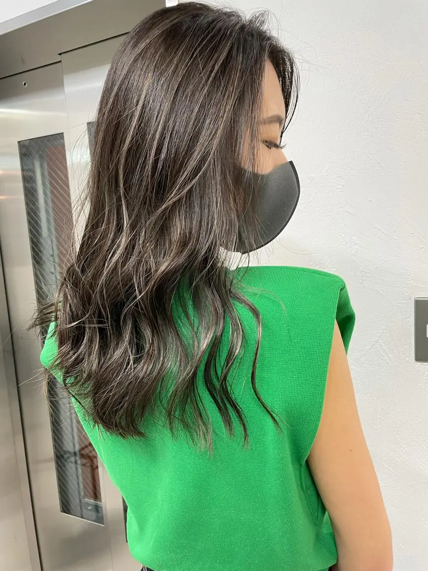 ロング カラー 北間 寛哉のヘアスタイル