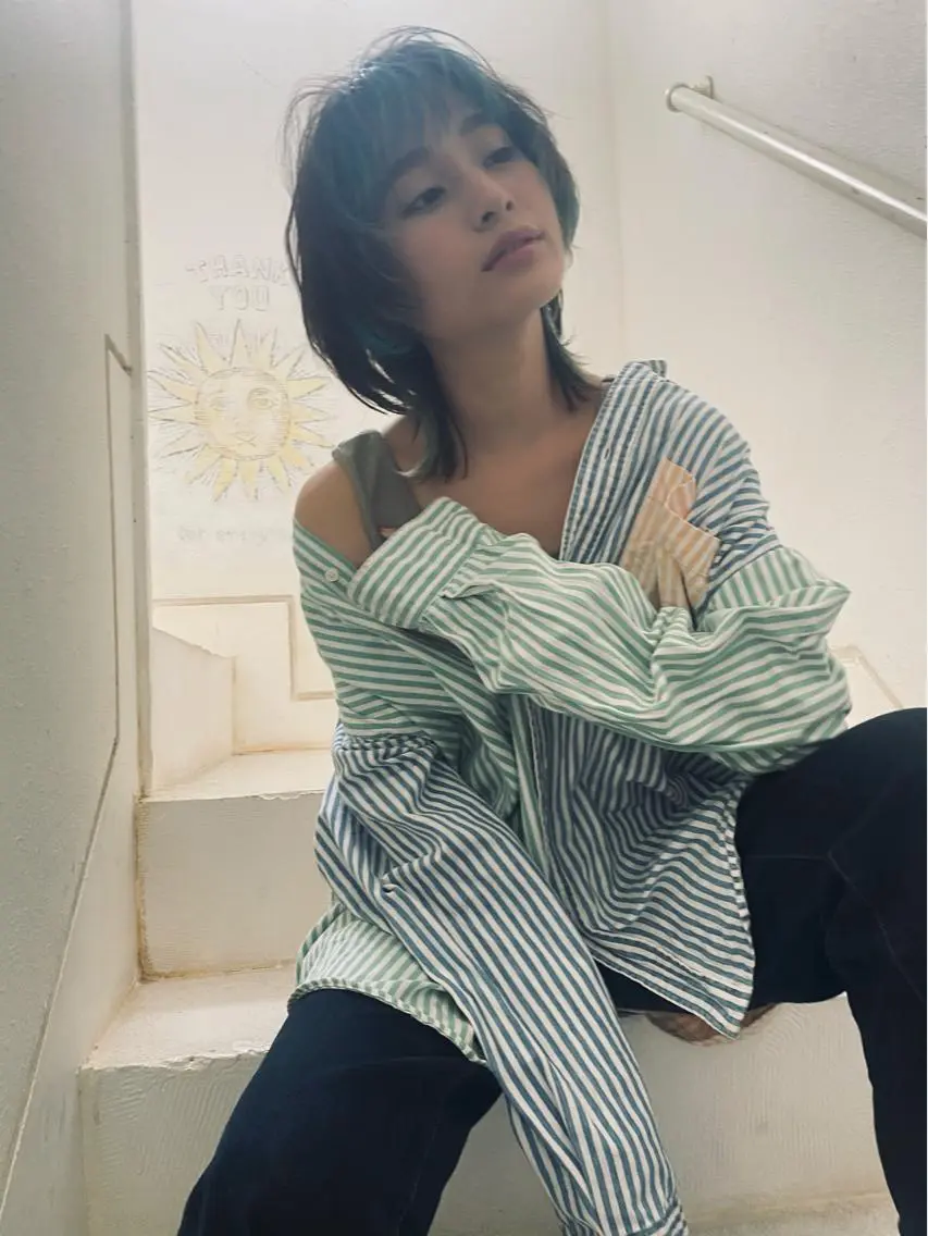 ミディアム カラー iizuka akiのヘアスタイル